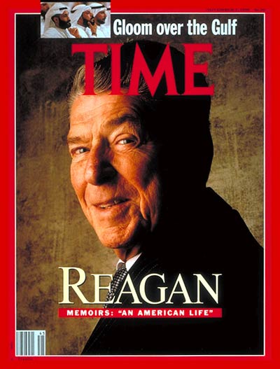 TIME Magazine Cover: Ronald Reagan -- Nov. 5, 1990