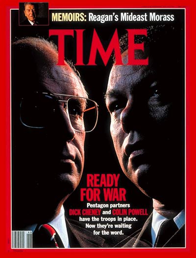 TIME Magazine Cover: Dick Cheney and Colin Powell -- Nov. 12, 1990