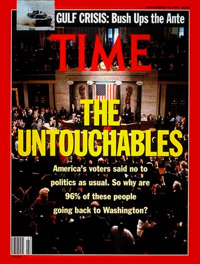 TIME Magazine Cover: U.S. Congress -- Nov. 19, 1990