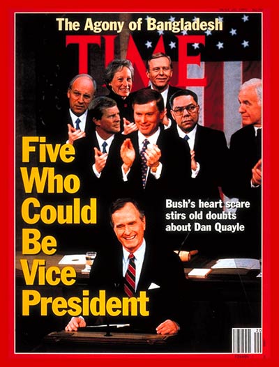 TIME Magazine Cover: A New Vice President for Bush - May 20, 1991 ...