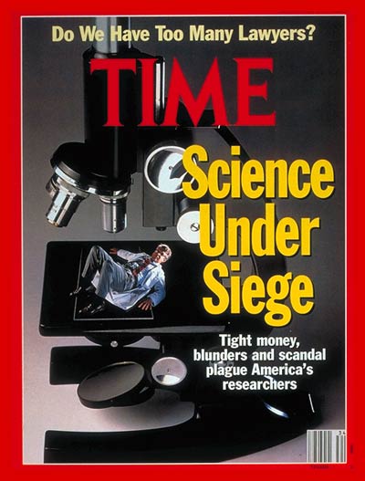 TIME Magazine Cover: Science Under Seige -- Aug. 26, 1991