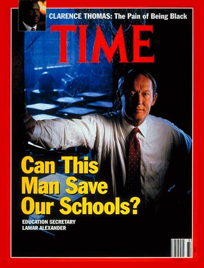 TIME Magazine Cover: Lamar Alexander -- Sep. 16, 1991