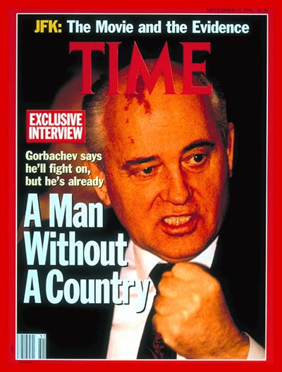 TIME Magazine Cover: Mikhail Gorbachev - Dec. 23, 1991 - Mikhail Gorbachev - Russia