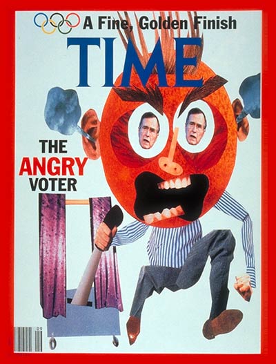 TIME Magazine Cover: Angry Voter -- Mar. 2, 1992