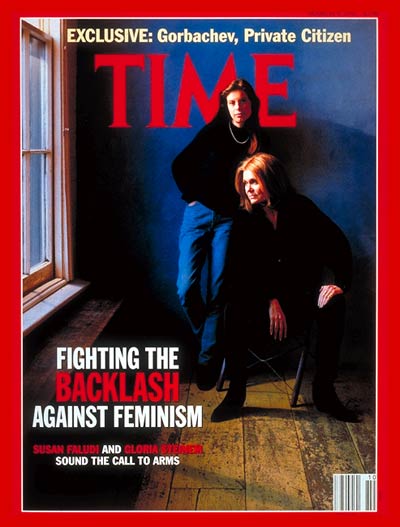 TIME Magazine Cover: Susan Faludi & Gloria Steinem -- Mar. 9, 1992