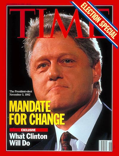 TIME Magazine Cover: Bill Clinton -- Nov. 16, 1992