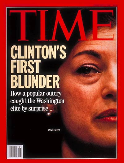 TIME Magazine Cover: Zoe Baird -- Feb. 1, 1993