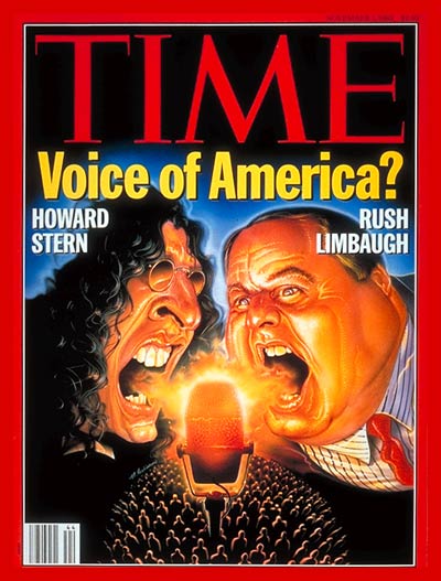 TIME Magazine Cover: Howard Stern & Rush Limbaugh -- Nov. 1, 1993