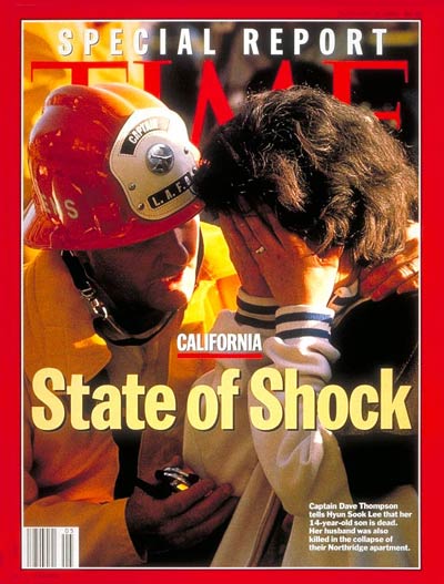 TIME Magazine Cover: California Earthquake -- Jan. 31, 1994