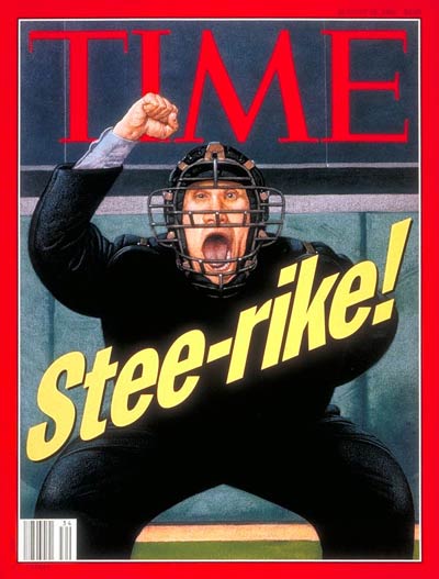 telex stenografi udendørs TIME Magazine Cover: Baseball Strike - Aug. 22, 1994 - Baseball - Labor  Unions - Sports