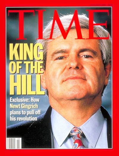 TIME Magazine Cover: Newt Gingrich -- Jan. 9, 1995