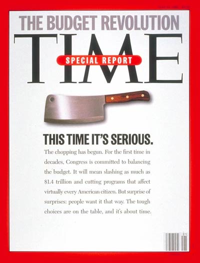 TIME Magazine Cover: The Budget Revolution -- May 22, 1995