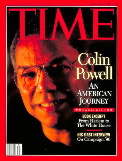 TIME Magazine Cover: Colin Powell -- Sep. 18, 1995