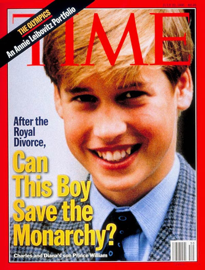TIME Magazine Cover: Prince William -- July 22, 1996