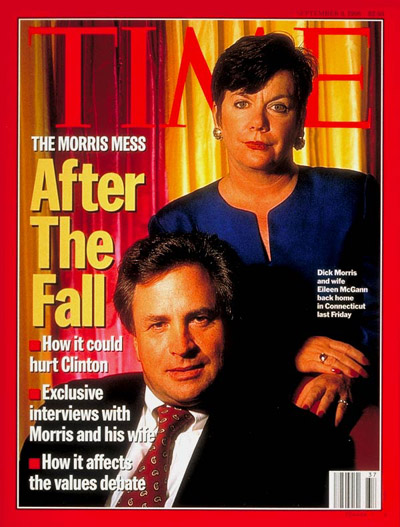 TIME Magazine Cover: Dick Morris and Wife Eileen McGann -- Sep. 9, 1996