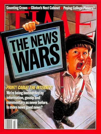 TIME Magazine Cover: News Wars -- Oct. 21, 1996