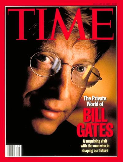 TIME Magazine Cover: Bill Gates - Jan. 13, 1997 - Bill Gates - Microsoft -  Computers - Science & Technology