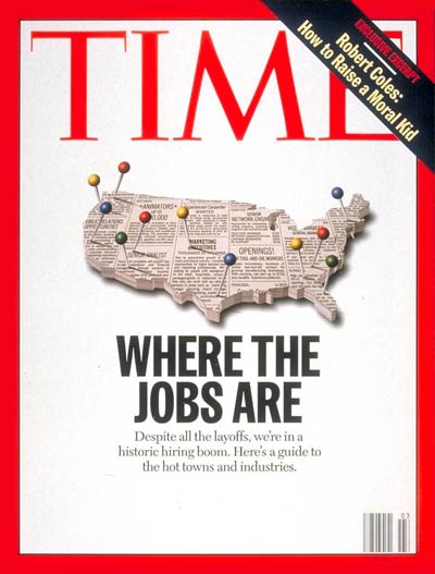 TIME Magazine Cover: Where the Jobs Are -- Jan. 20, 1997