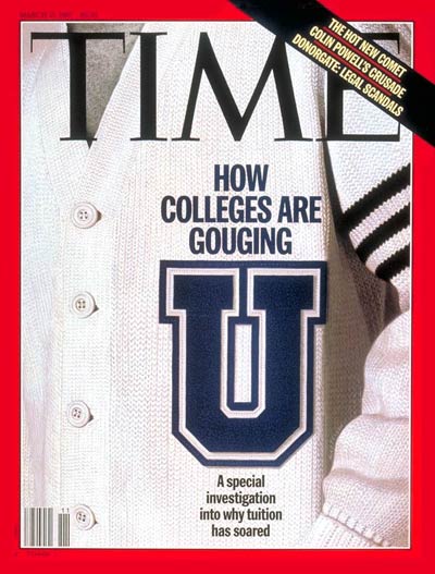 TIME Magazine Cover: College Tuition -- Mar. 17, 1997
