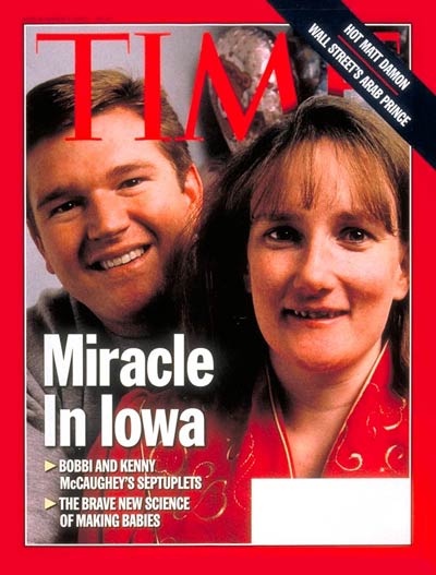 TIME Magazine Cover: Kenny and Bobbi McCaughey -- Dec. 1, 1997