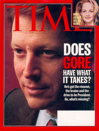 TIME Magazine Cover: Al Gore -- Dec. 15, 1997