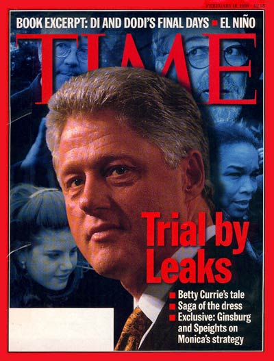 TIME Magazine Cover: Bill Clinton -- Feb. 16, 1998