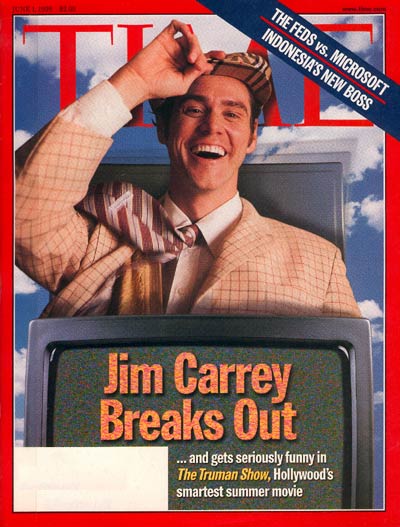 Actor Jim Carrey in the film 'The Truman Show'