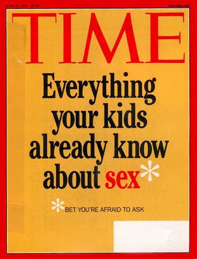 TIME Magazine Cover: Kids and Sex -- June 15, 1998