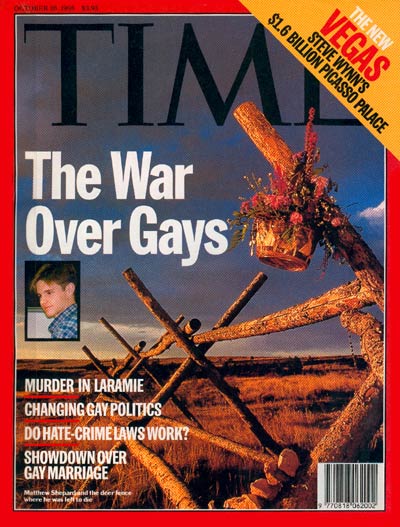 TIME Magazine Cover: The War Over Gays -- Oct. 26, 1998