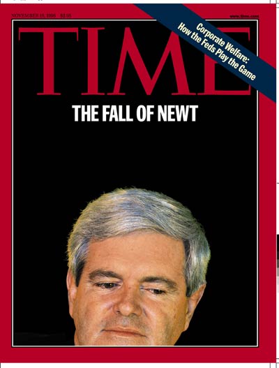 TIME Magazine Cover: Newt Gingrich -- Nov. 16, 1998