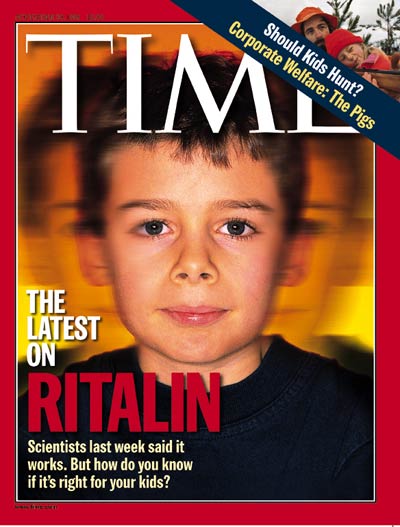 Ritalin patient 9 yr-old William Grace-Stevens. Inset: kids hunting by Steve Liss.