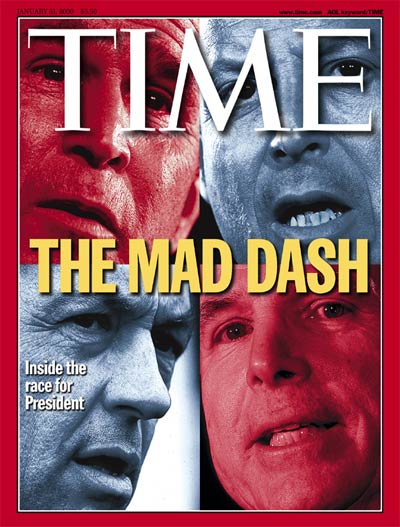 TIME Magazine Cover: Bush, Gore, McCain & Bradley -- Jan. 31, 2000