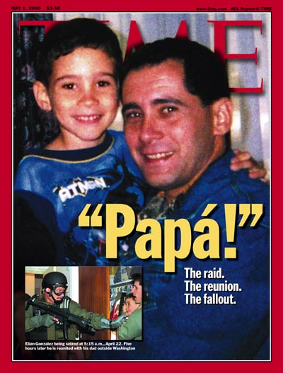 TIME Magazine Cover: Elian & Juan Miguel Gonzalez -- May 1, 2000