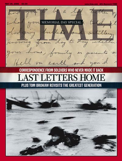 TIME Magazine Cover: America Remembers the Soldiers -- May 29, 2000
