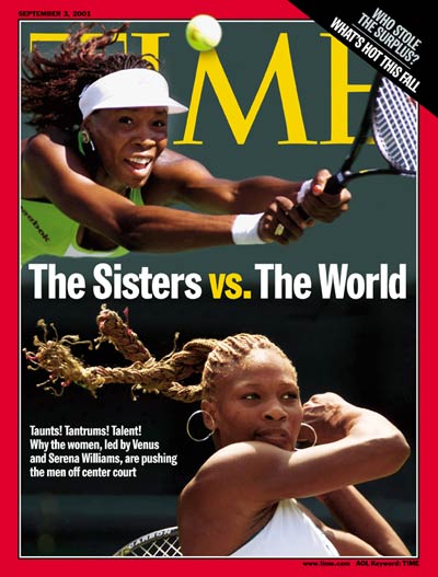 Tennis sisters Venus Williams (top) & Serena Willams. Credit: Ian Waldie (from Reuters)