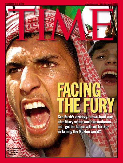 TIME Magazine Cover: Facing the Fury -- Oct. 15, 2001