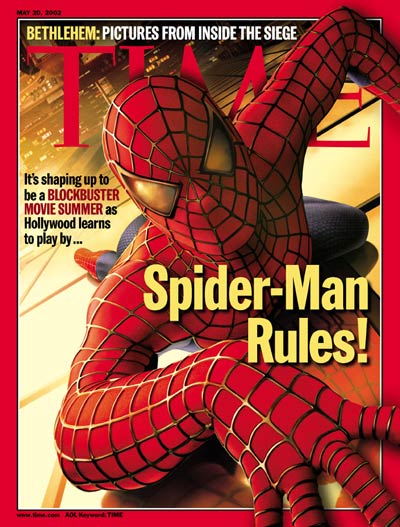 Comic book superhero Spiderman, from MediaBank.