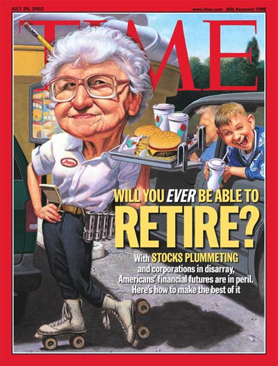 Will You Ever Be Able to Retire?' Faltering economy's effect on workers wishing to retire. Rapidly rising age of retirement as a financial necessity.