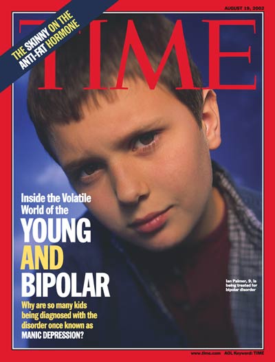 9-yr-old manic depressive Ian Palmer represents  bipolar disorder in young kids
