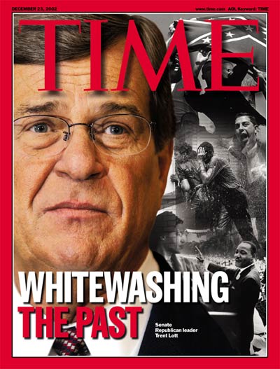 TIME Magazine Cover: Trent Lott -- Dec. 23, 2002