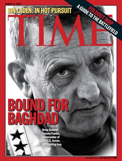 Bound For Baghdad' U.S. General Tommy Franks, commander of America troops in Iraq.