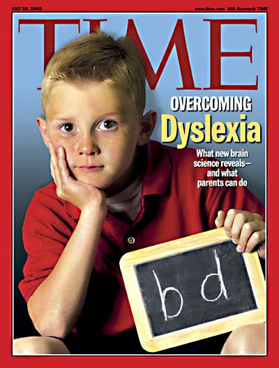 TIME Magazine Cover: Overcoming Dyslexia -- July 28, 2003