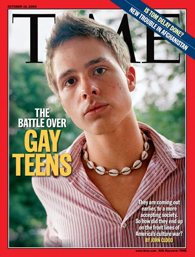 TIME Magazine Cover: The Battle Over Gay Teens -- Oct. 10, 2005
