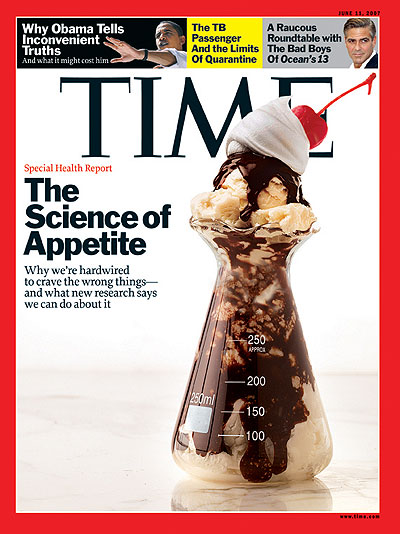 Photo of an ice cream sundae in a lab flask. Photo Illustration for TIME by Arthur Hochstein. Flask for TIME by Matthew Klein. Top of sundae by Colin Cooke/Stockfood