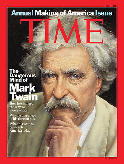 Illustration of Mark Twain