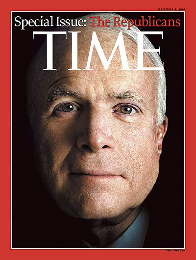Close up photo of John McCain. Photograph by Platon