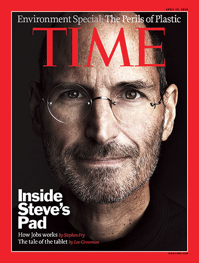 Close-up of Steve Jobs