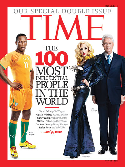 TIME 100: Didier Drogba, Lady Gaga, Bill Clinton