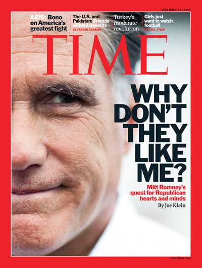 A close-up of Mitt Romney