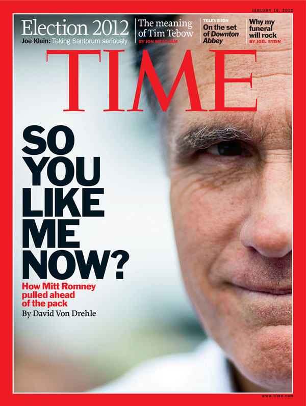 Close up portrait of Mitt Romney